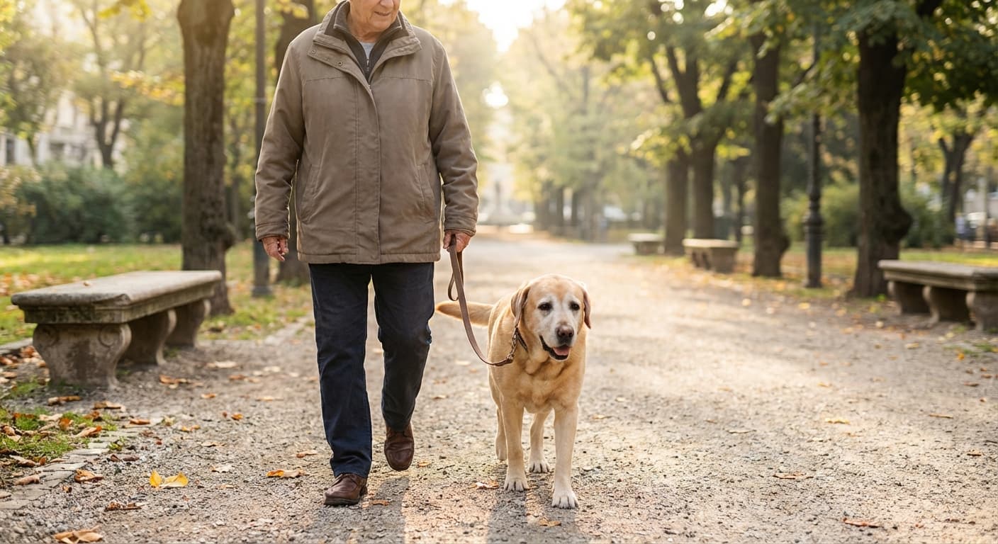 Slow Walk mit Hund: Achtsamkeitstraining gegen Stress