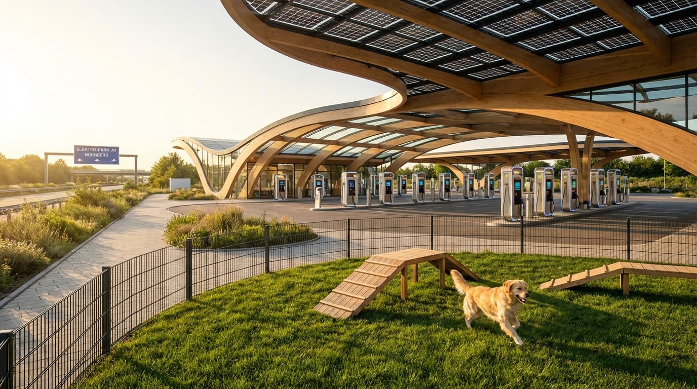 E-Auto Reisen mit Hund: Top Ladeparks mit Auslauf 2026